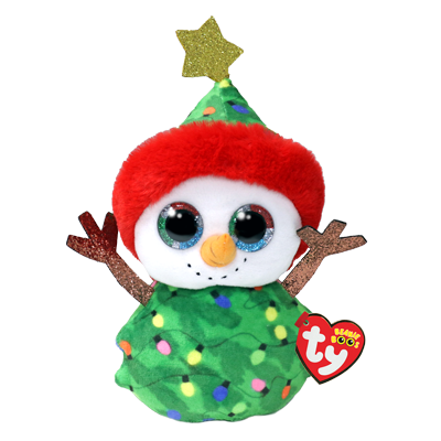 Beanie Boos Garland Snögubbe (grön) TY Gosedjur | Nalleriet.se